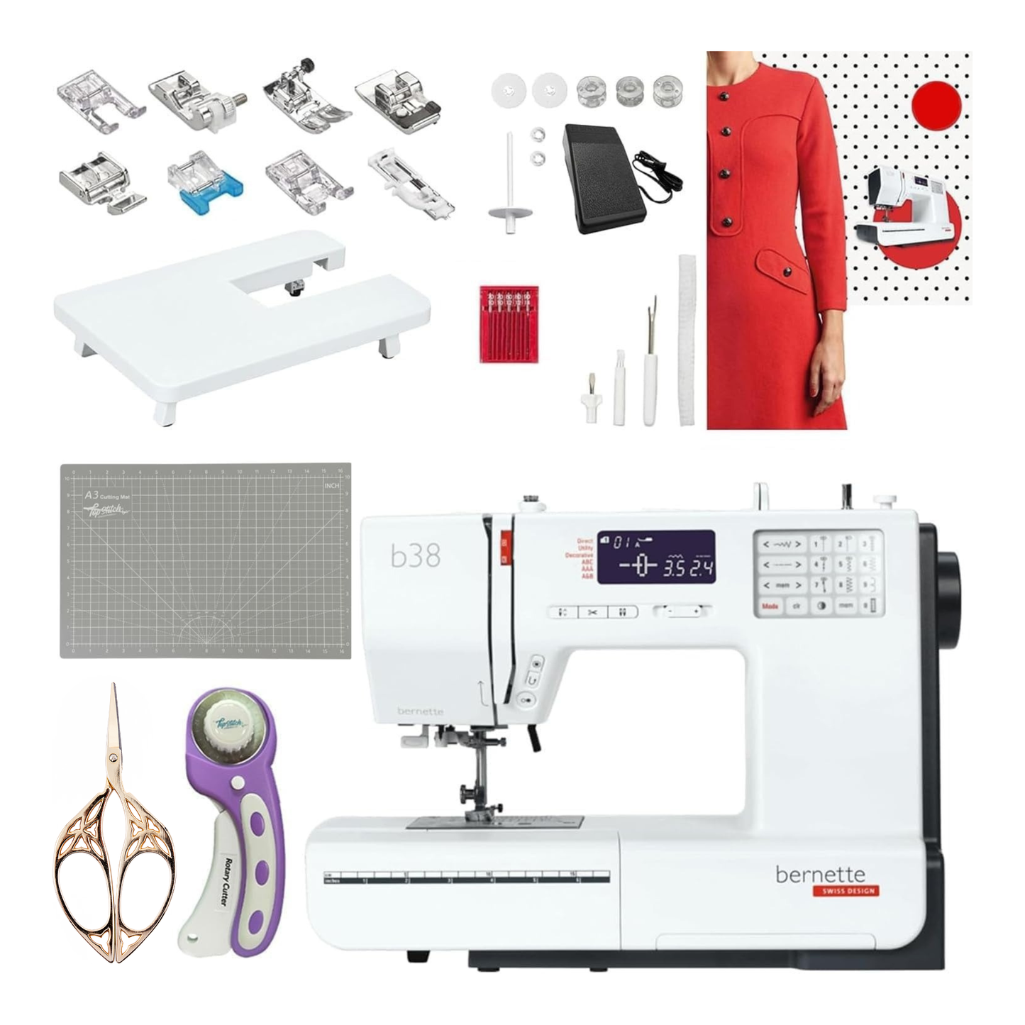 Bernette B38 Swiss Design Computerized Sewing Machine
