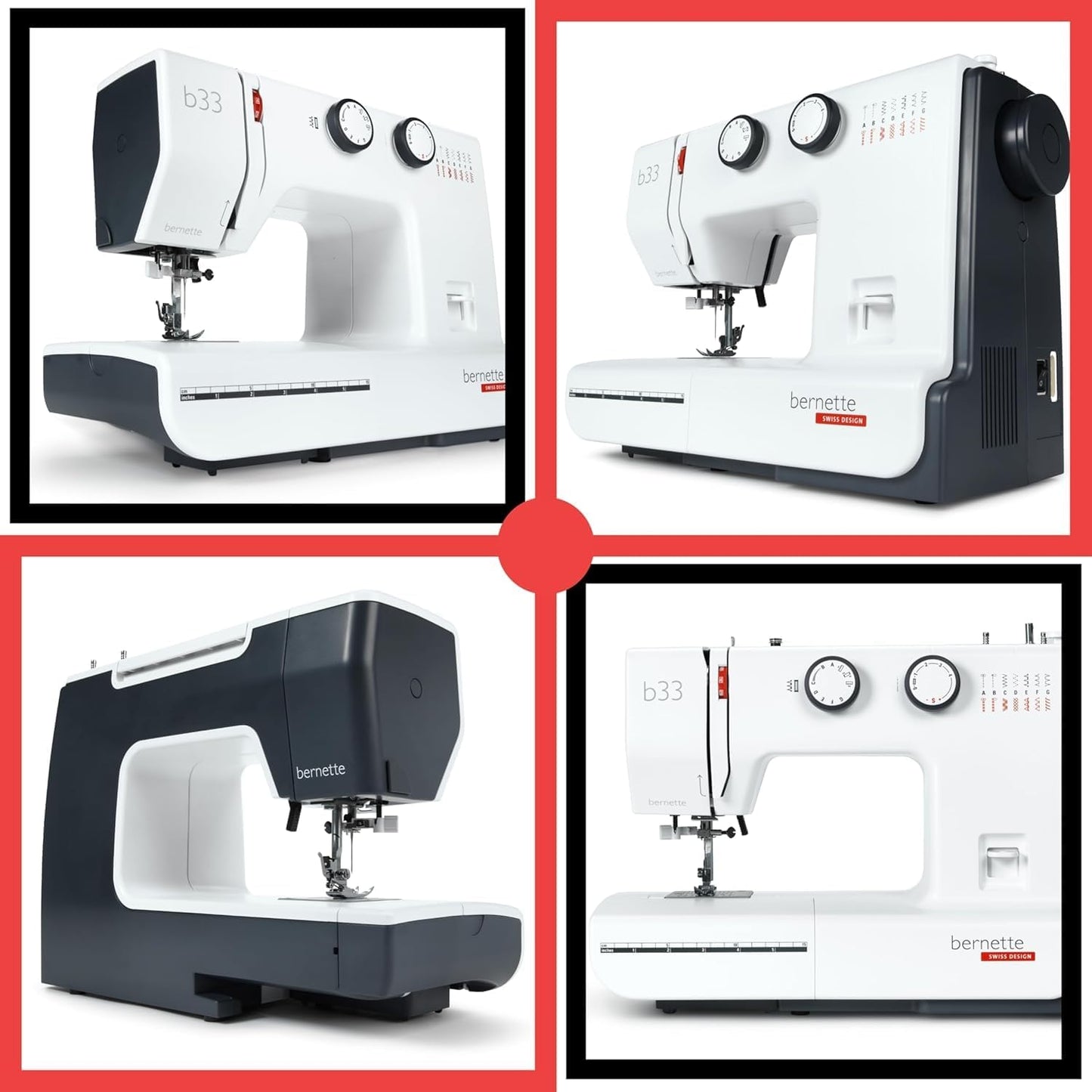 Bernette b33 Sewing Machine Bundle with Carry Tote