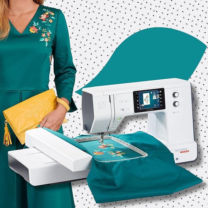 Bernette b70 DECO Computerized Embroidery Machine Bundle