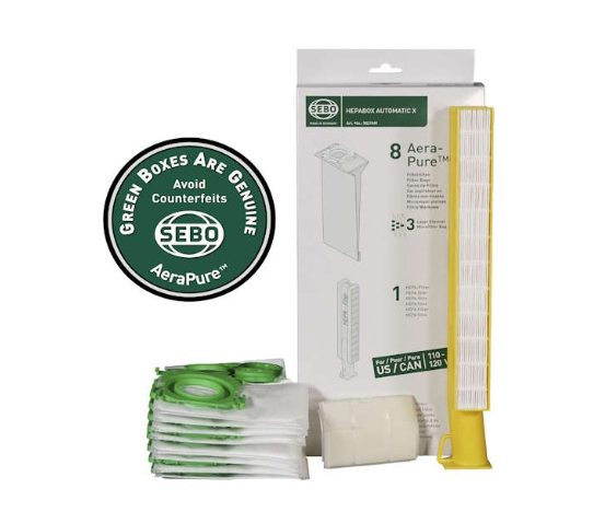 SEBO Automatic X Bags and Filters HEPA Service Box