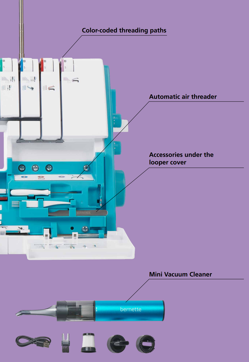 Bernette 68 Maker Overlocker & Coverstitch Machine