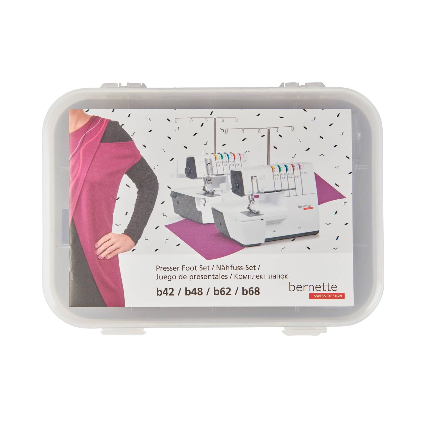 bernette Cover/Chainstitch Presser Foot Set for b42/b48/b62/b68