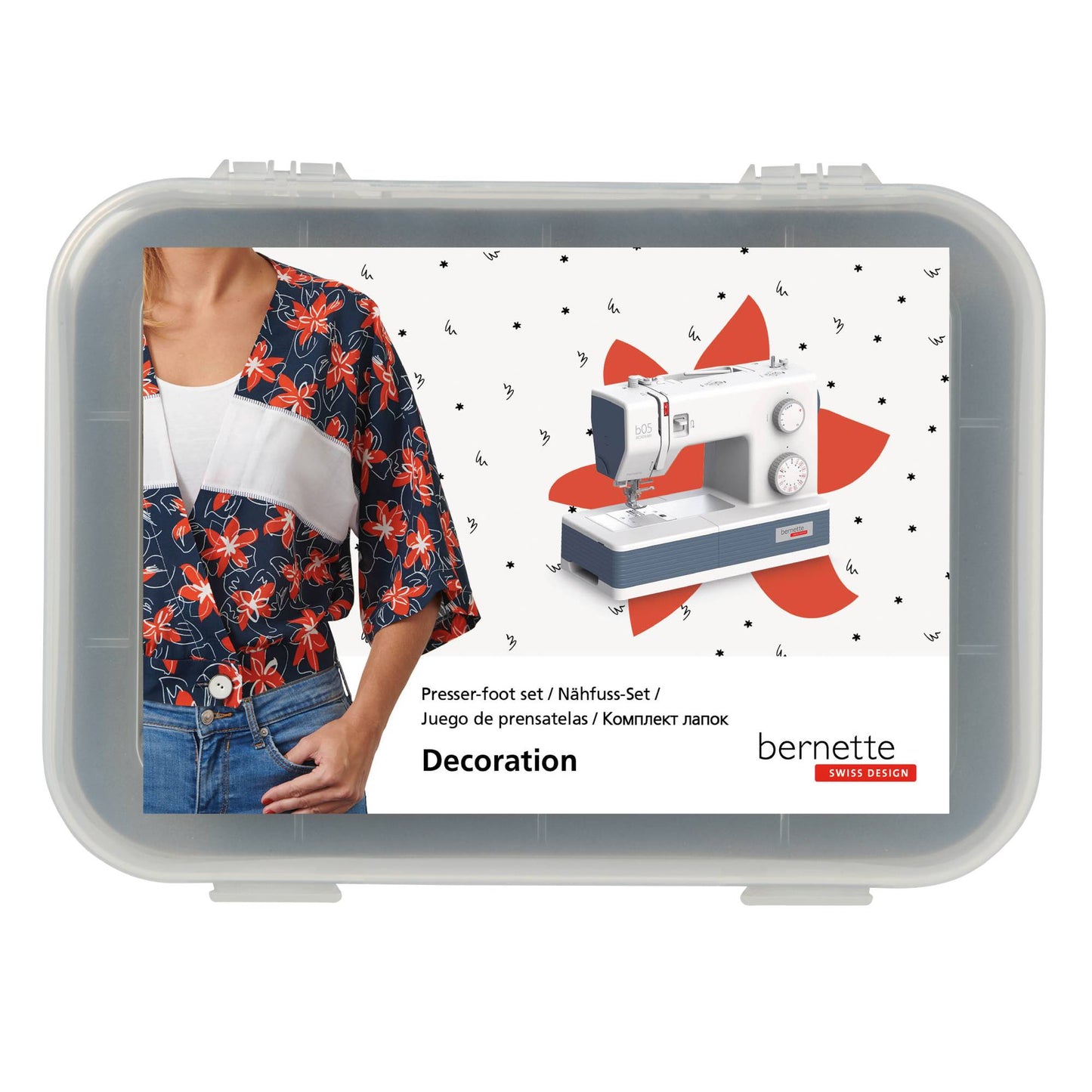 Bernette Presser Foot Decoration 9 piece foot set - Academy 05, Crafter 05, Yaya Han