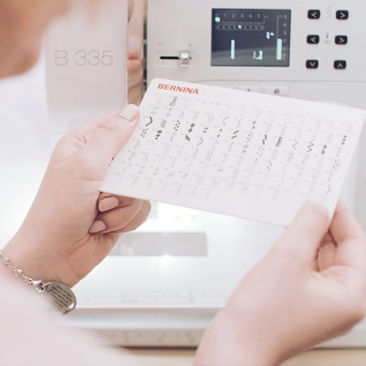 Bernina 335 sewing machine card
