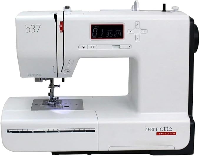 Bernette b37 Complete Sewing Bundle – Computerized Sewing Machine with Presser Feet, Bobbins & Accessories