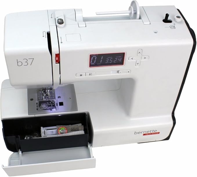 Bernette b37 Complete Sewing Bundle – Computerized Sewing Machine with Presser Feet, Bobbins & Accessories