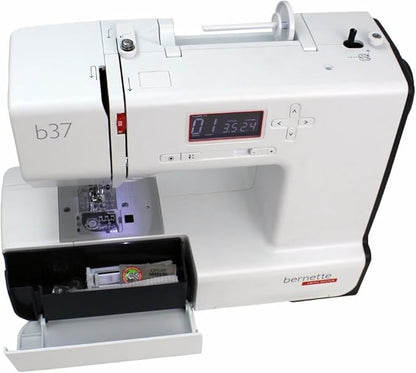Bernette b37 Complete Sewing Bundle – Computerized Sewing Machine with Presser Feet, Bobbins & Accessories