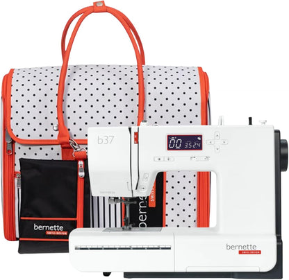 Bernette B37 Computerized Sewing Machine Bundle with 50 Stitches, Quilting Kit, LCD Display & Free Bernette Tote Bag