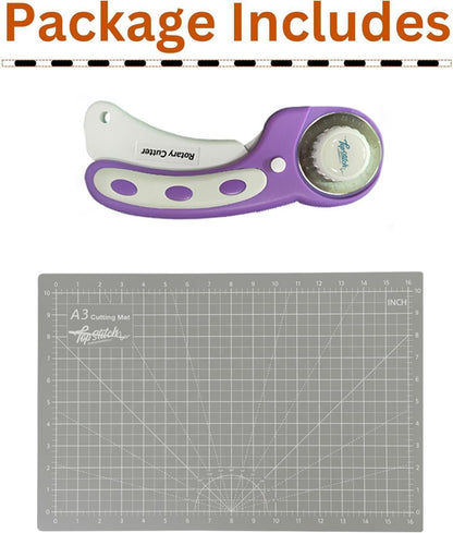 Bernette B38 Computerized Quilting & Embroidery Sewing Machine Set with Rotary Cutter and Cutting Mat