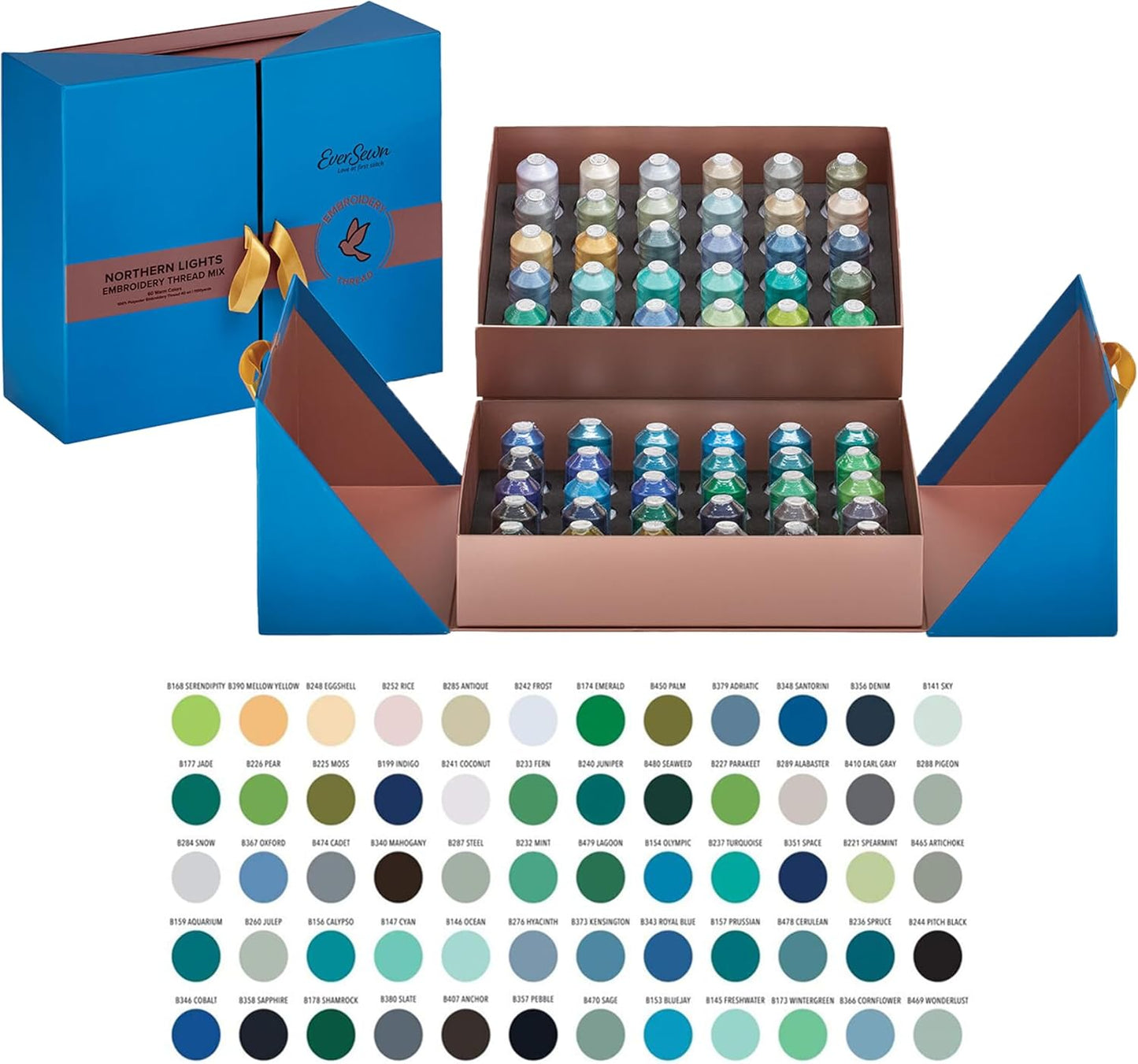 Bernette B38 Computerized Sewing Machine with EverSewn Thread Collection Set