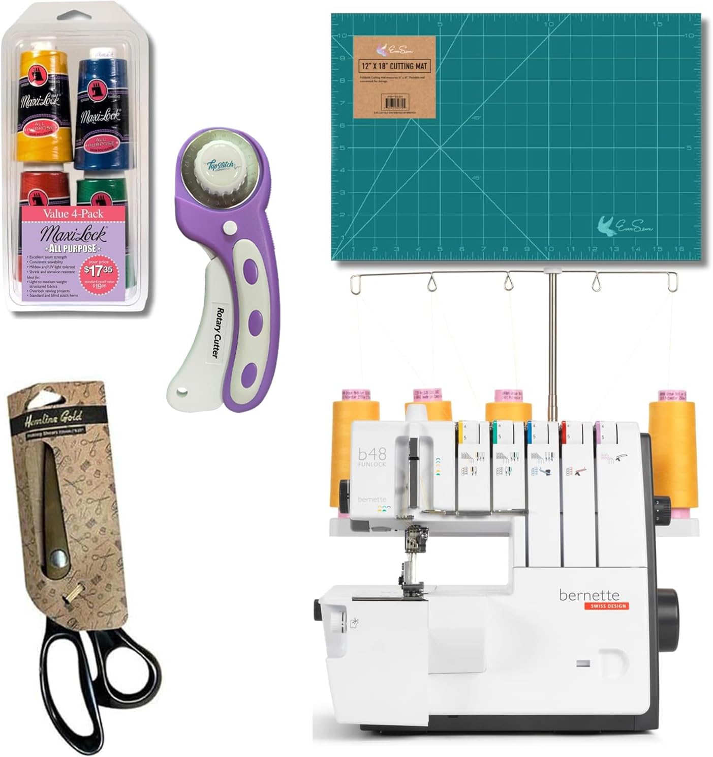 Bernette B48 FUNLOCK Overlock & Coverstitch Serger Machine