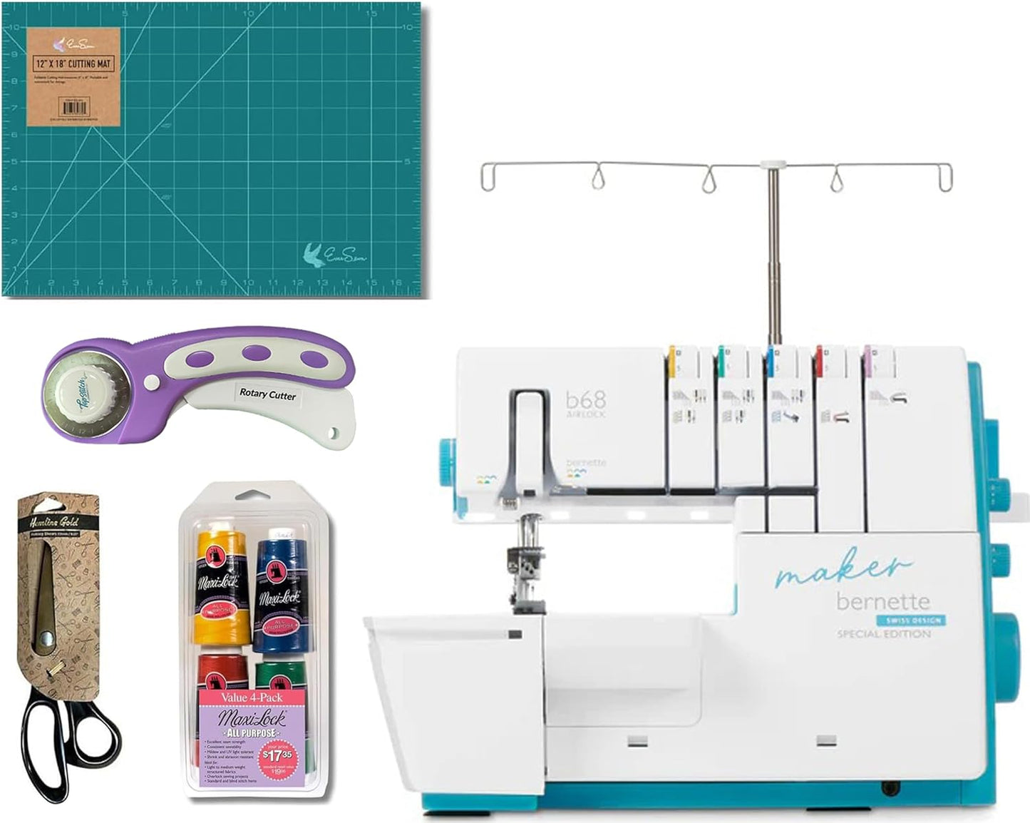 Bernette 68 Maker Overlocker Combostitch & Coverstitch Machine