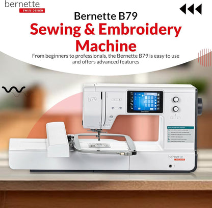 Bernette B79 Sewing and Embroidery Machine - Over $500 Worth Embroidery Bundle
