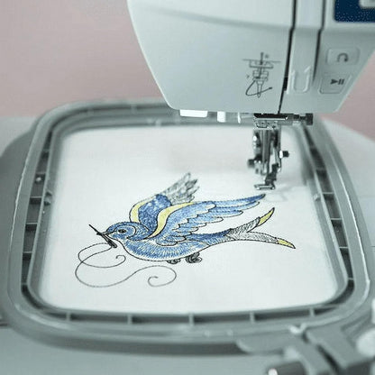 EverSewn Sparrow X2 Sewing & Embroidery Machine Bundle Deal – Includes Two Hoops, Cutting Tools & Accessories