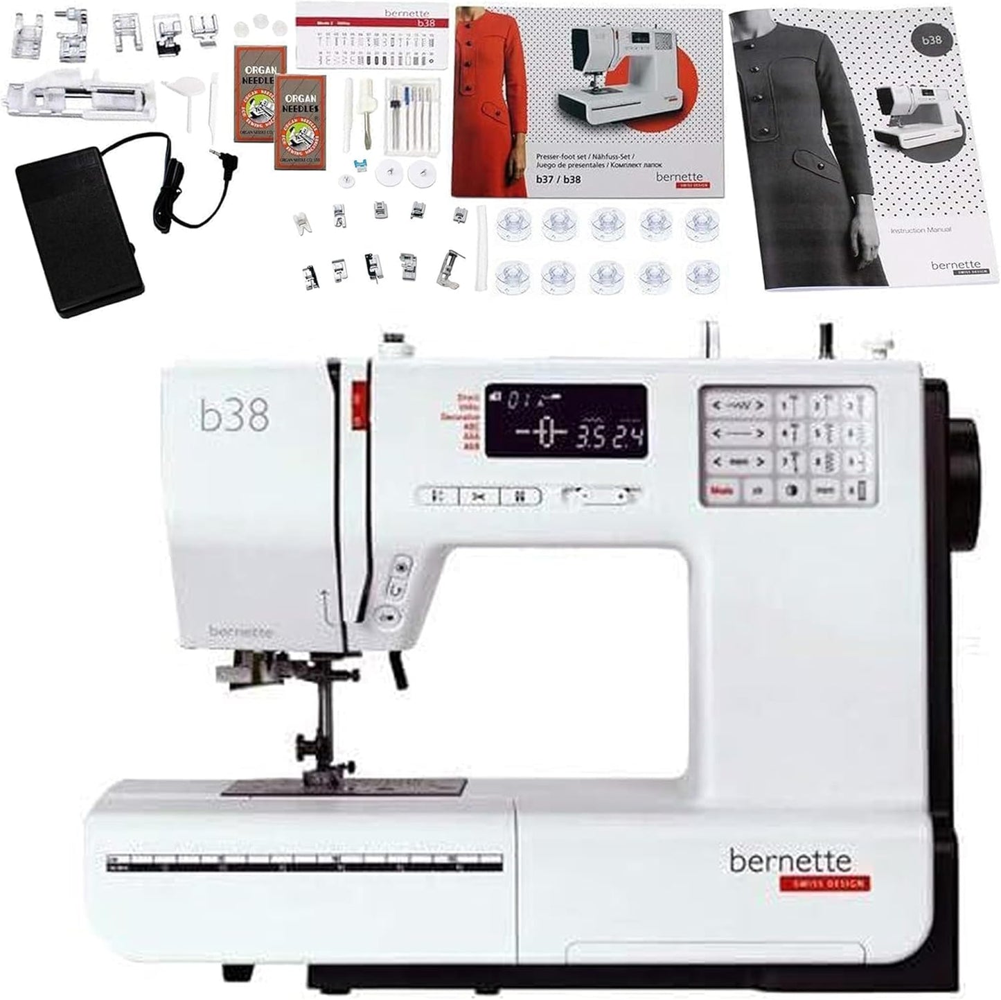 Bernette b38 Computerized Sewing Machine – Smart Features for Confident Creativity