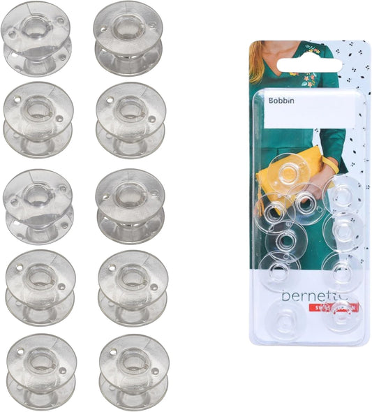 Bernette Bobbins [10 Pack] Compatable with Bernette Sewing and Embroidery Machine Models B79, B77, B70, B37, B38, B05 Academy, B05 Crafter, and B79 Yaya Han Edition