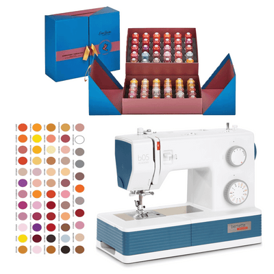 Bernette b05 Academy Sewing Machine + EverSewn 60-Spool Thread Box Bundle