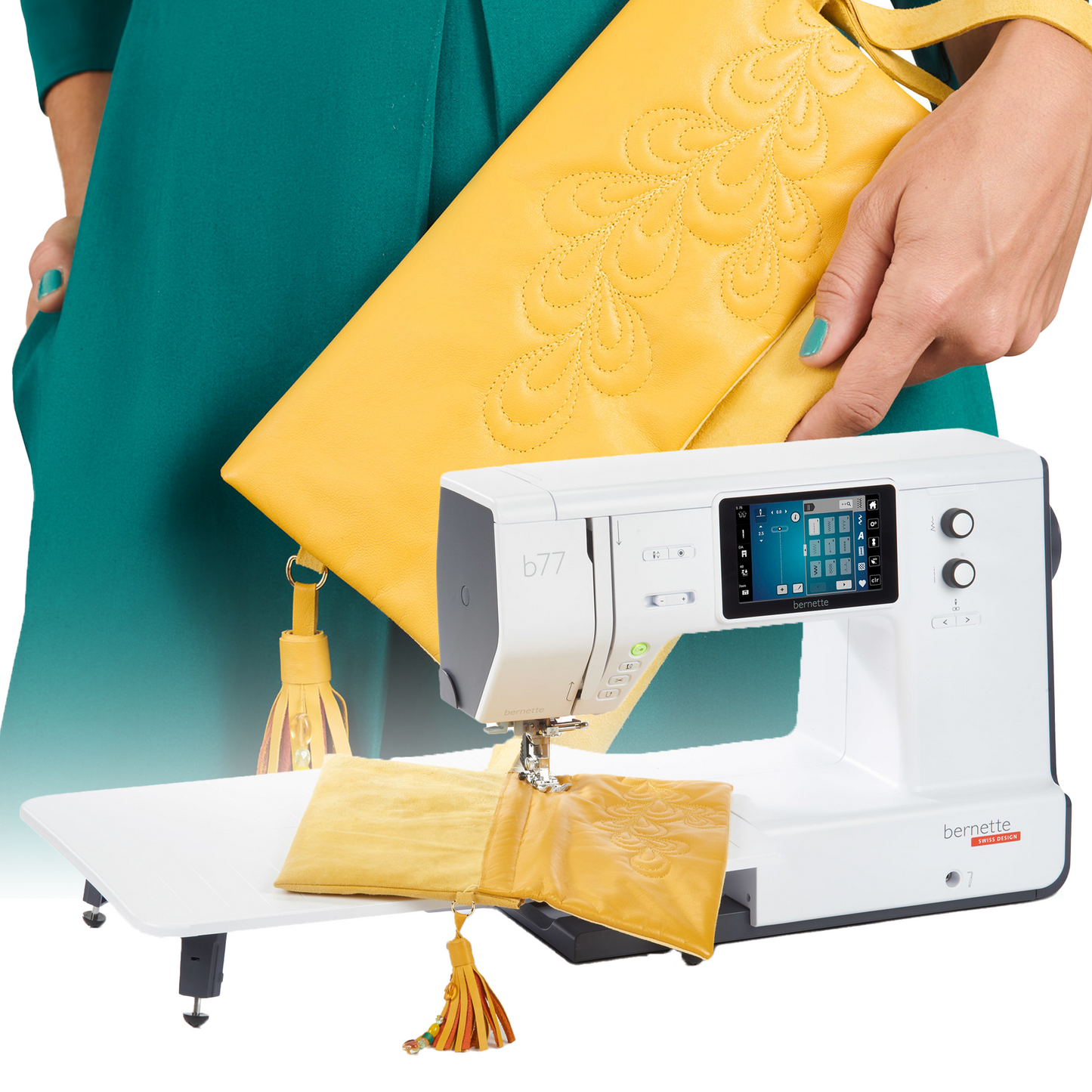 Bernette B77 Affordable Sewing and Quilting Machine - Thread Bundle