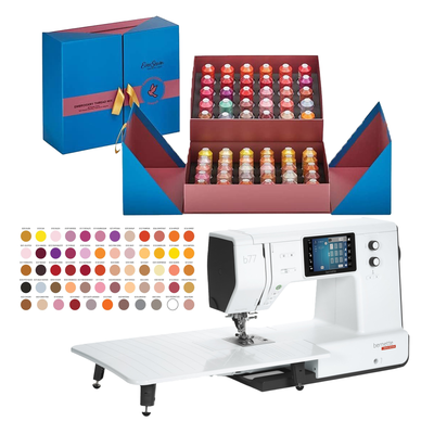 Bernette B77 Affordable Sewing and Quilting Machine - Thread Bundle