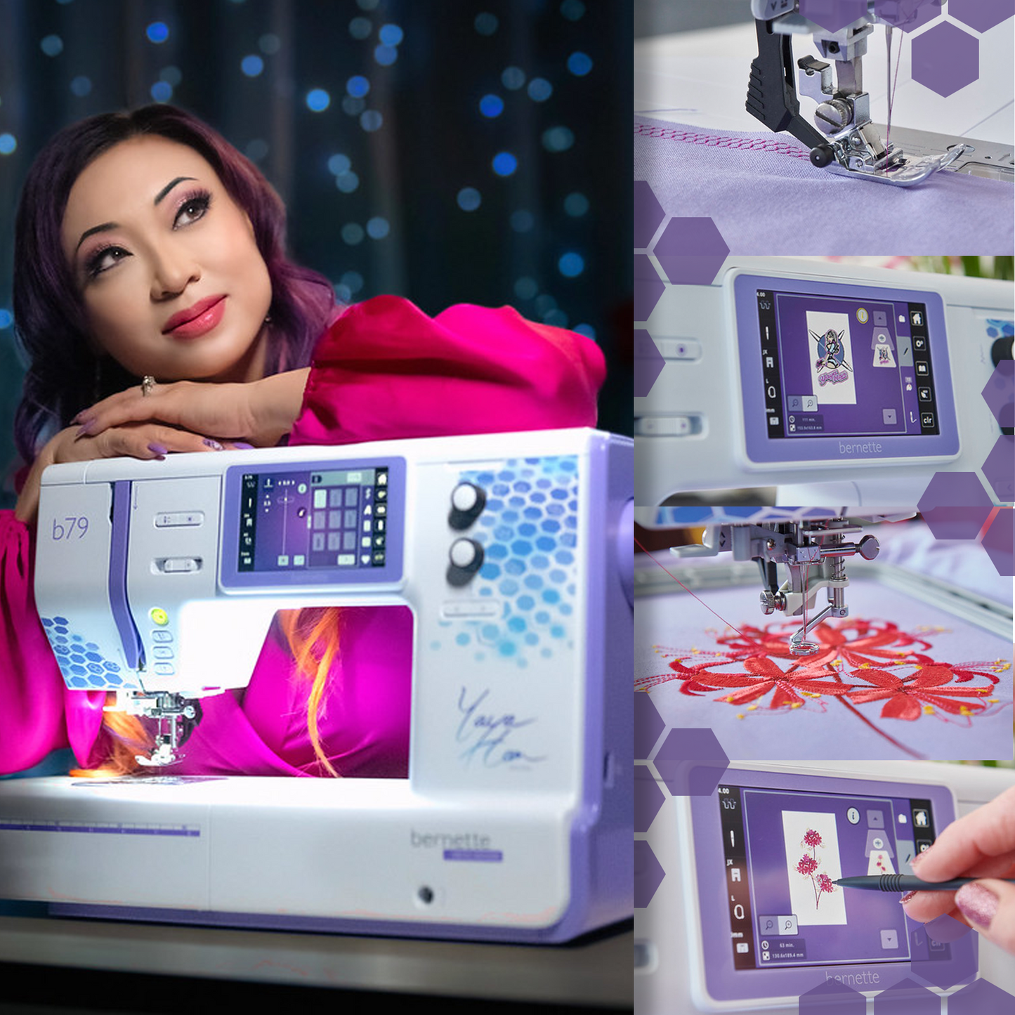 Bernette B79 Yaya Han Edition Sewing & Embroidery Machine with FREE Gift