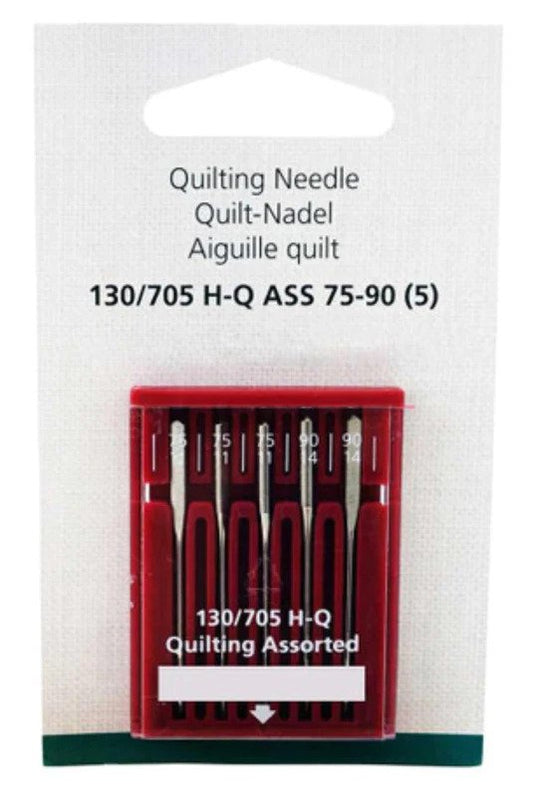 BERNINA Assorted Quilting Needles 75/11 to 90/14 5 pack