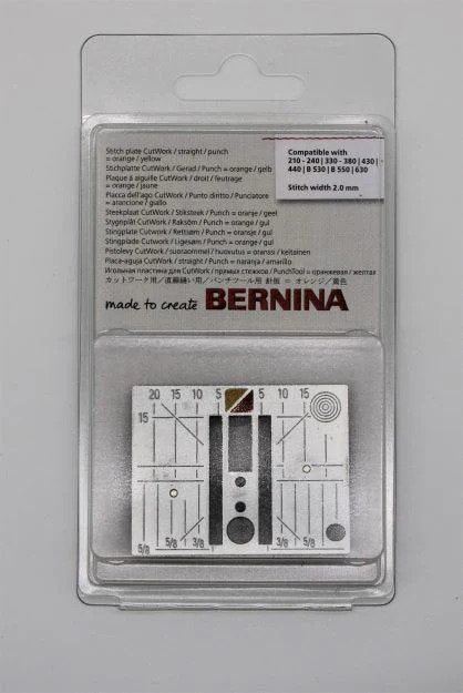 BERNINA Cutwork / Straight / Punch Stitch Plate for BERNINA 210-240, 330-380, 430, 440, 530, 550, 630
