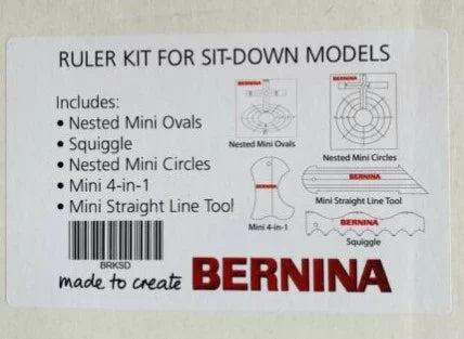 BERNINA Ruler Kit for Sitdown Q16, Q20 Longarm and Sewing Machines