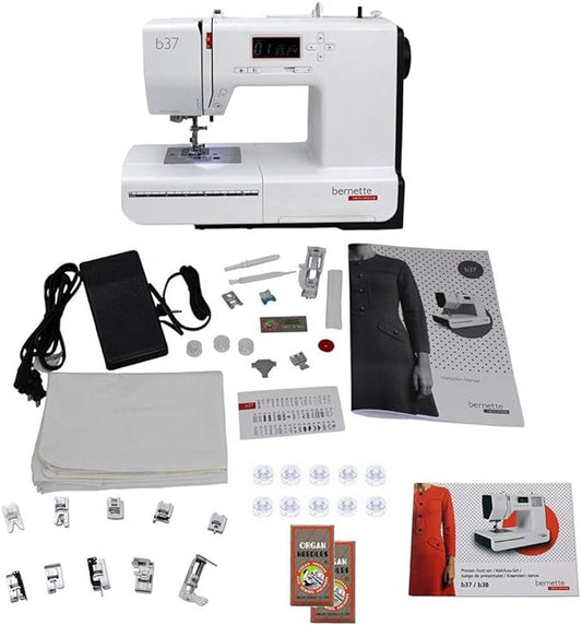 Bernette 37 Swiss Design Computerized Sewing Machine with Bonus Bundle