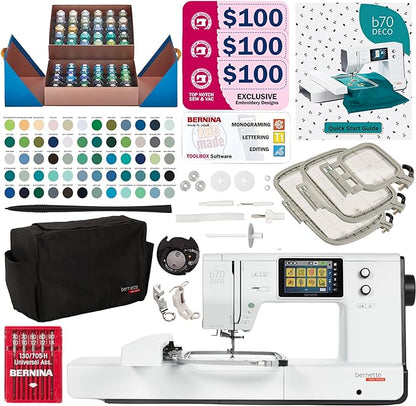 Bernette B70 Embroidery Machine - Exclusive Designers Bundle