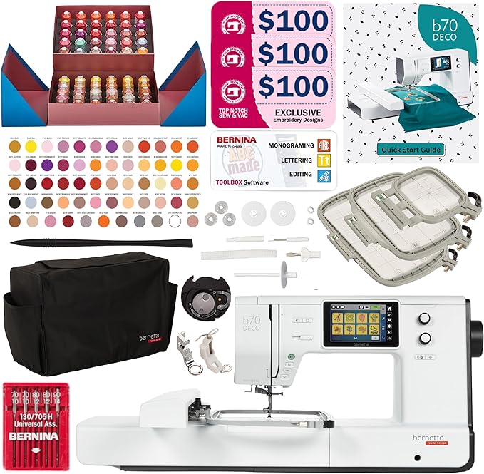 Bernette B70 Embroidery Machine - Exclusive Designers Bundle