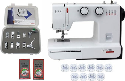 Bernette 33 Swiss Design Sewing Machine with Exclusive Bundle