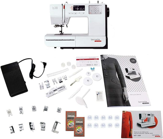 Bernette 38 Swiss Design Computerized Sewing Machine with Bonus Bundle