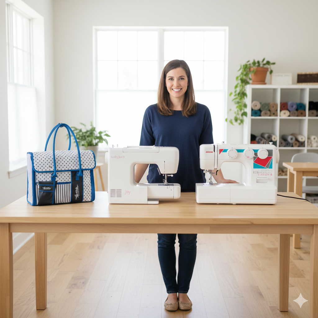 Top Stitch Portable Padded Sewing Machine Tote Bag