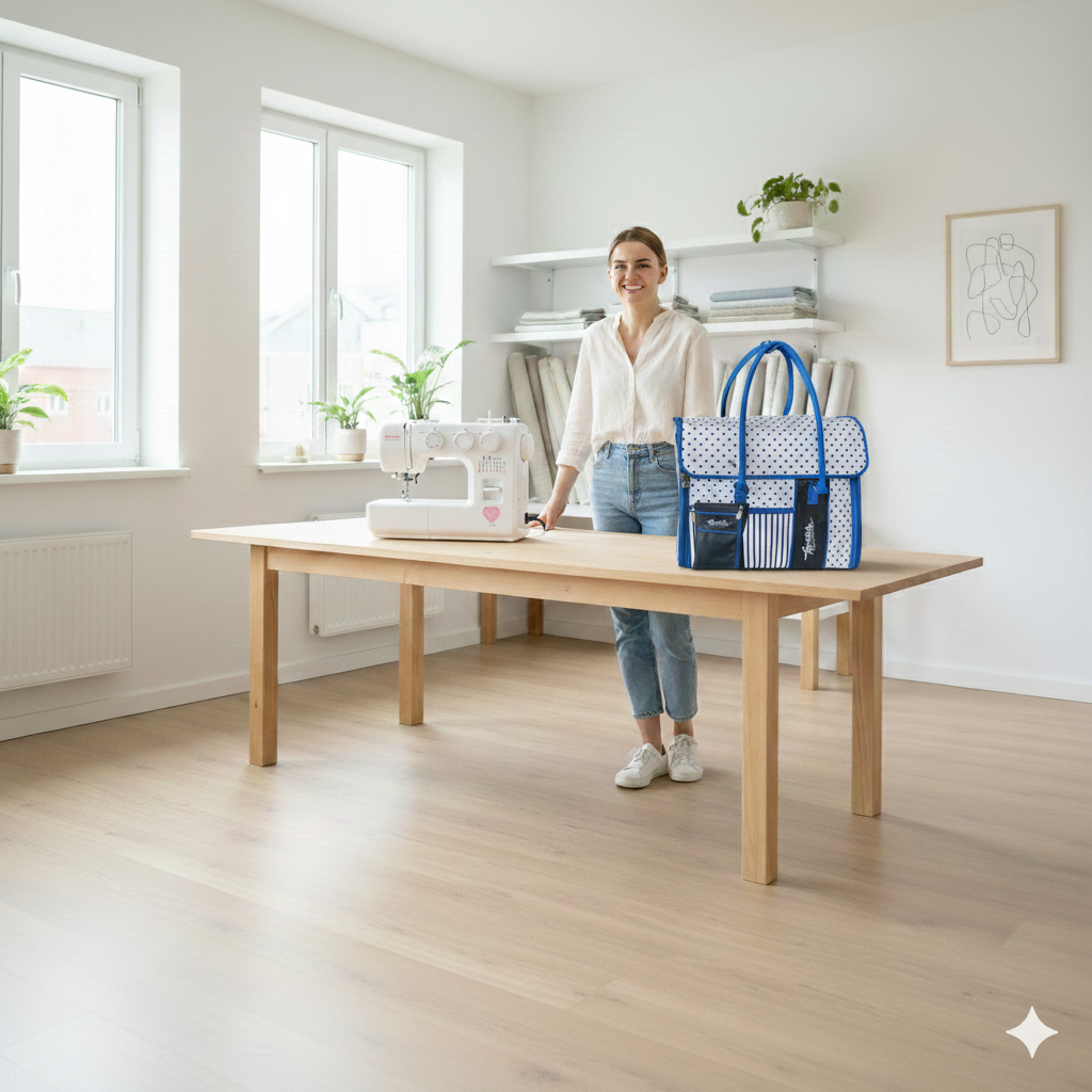 Top Stitch Portable Padded Sewing Machine Tote Bag