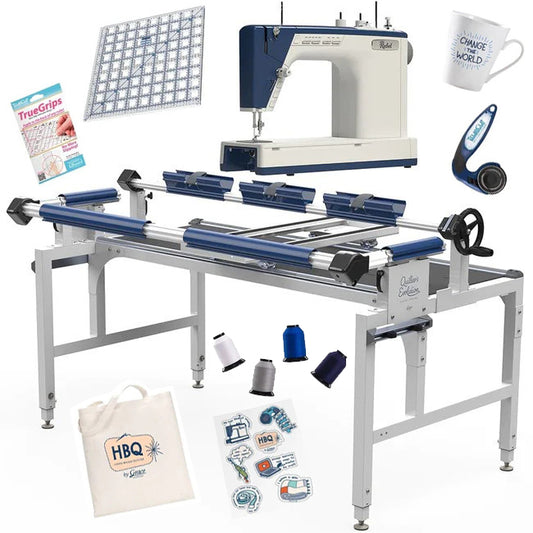 Grace Little Rebel Sewing & Quilting Machine (with Grace Quilter's Evolution Hoop Frame) - with FREE Accessory Bundle