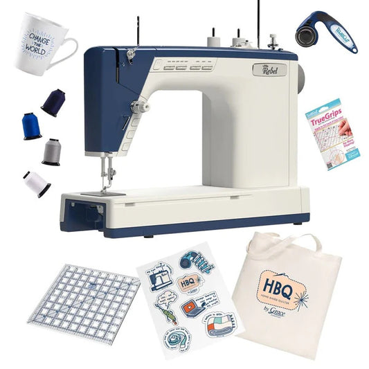 Grace Little Rebel Sewing & Quilting Machine (Machine only - No Frame) - with FREE Accessory Bundle
