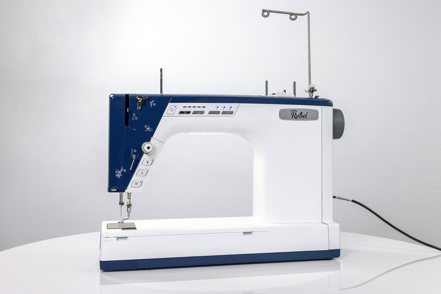 Grace Little Rebel Sewing & Quilting Machine (with Grace Quilter's Evolution Elite Rolling Frame 12') - with FREE Accessory Bundle