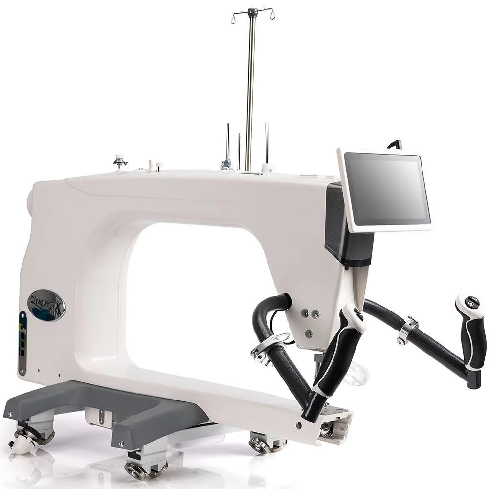 Grace Q'nique 21X Elite Longarm Quilting Machine with 8ft Evolution Elite Frame