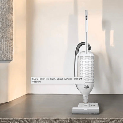 SEBO Felix 1 Premium White Upright Vacuum Cleaner - 9808AM
