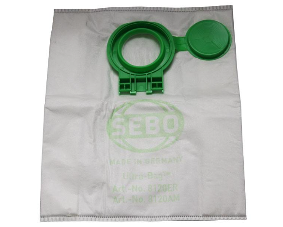 SEBO Airbelt D Ultra 3-Ply AeraPure Filter Bags - 8 Pack