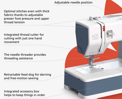 Bernette 05 ACADEMY Heavy-Duty Sewing Machine