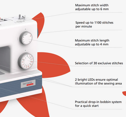 Bernette 05 ACADEMY Heavy-Duty Sewing Machine
