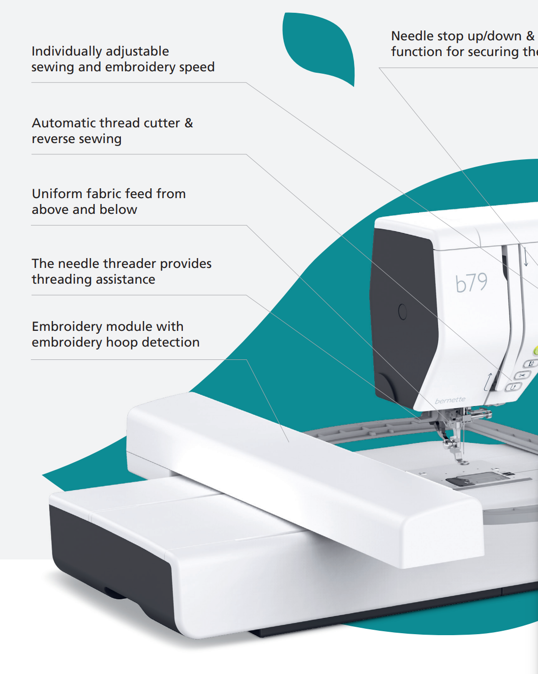 Bernette B79 Sewing & Embroidery Machine