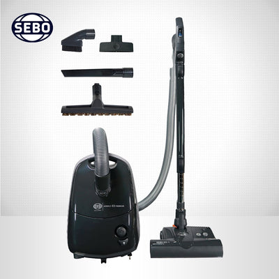 SEBO Airbelt E3 Premium Canister Vacuum Cleaner - Onyx