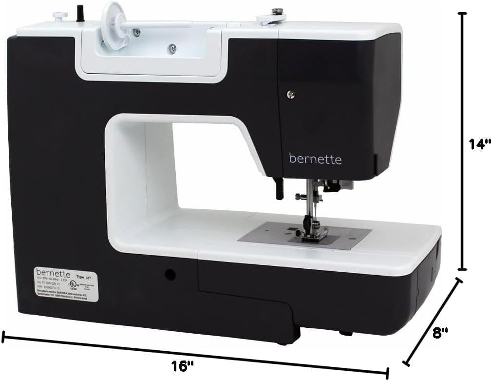 Bernette b37 Complete Sewing Bundle – Computerized Sewing Machine with Presser Feet, Bobbins & Accessories