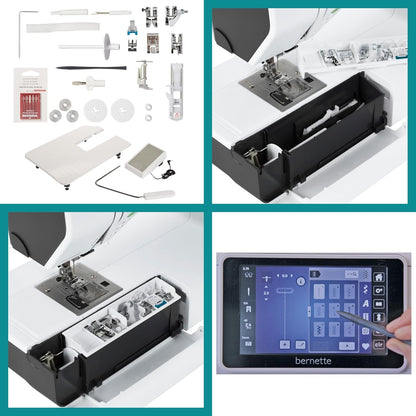 Bernette b77 Sewing & Quilting Machine + Top Stitch Cutting Set – Computerized Precision Meets Creative Freedom