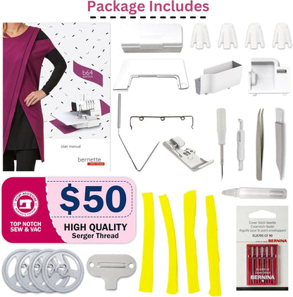 Bernette b64 AIRLOCK Serger Bundle Set