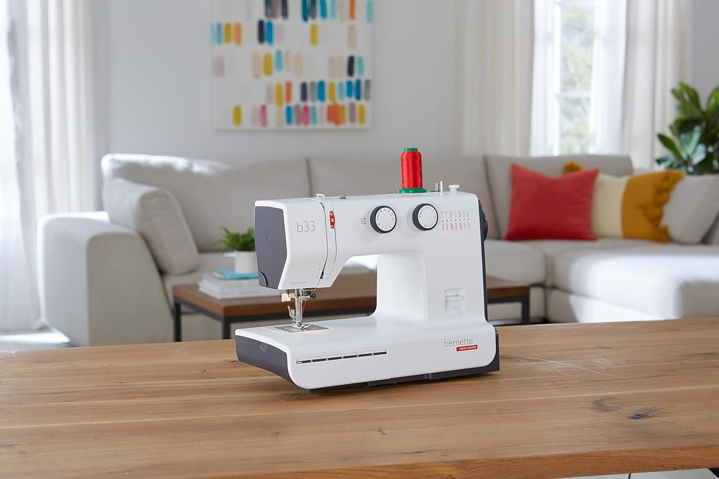 Bernette B33 Complete Sewing Machine Kit with 23 Stitches, LED Light, Rotary Mat, Scissors & Full Accessories Set