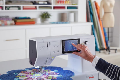 Bernette b77 Sewing & Quilting Machine + Top Stitch Cutting Set – Computerized Precision Meets Creative Freedom
