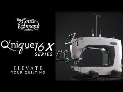 Grace Q'nique 16X Elite Longarm Quilting Machine with 8ft Evolution Elite Frame